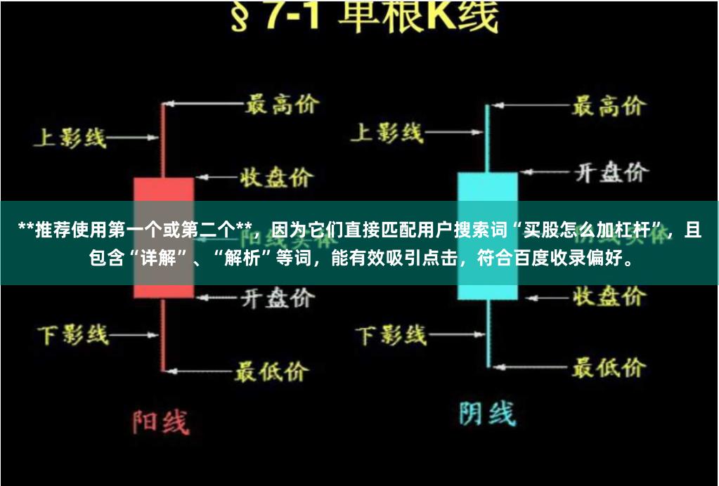 **推荐使用第一个或第二个**，因为它们直接匹配用户搜索词“买股怎么加杠杆”，且包含“详解”、“解析”等词，能有效吸引点击，符合百度收录偏好。